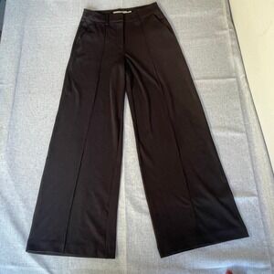 ICHI Wide Leg Office Pants XS Black Career Business Casual Trousers